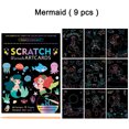 thumbnail image 1 of 9Pcs/Set Magic Rainbow Color Scratch Art Painting Paper Card Kit Cartoon Dinosaur Drawing Board Kids DIY Educational Toys, 1 of 1