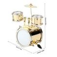 thumbnail image 1 of Mini Ensemble de Tambours, Mini Instruments en Laiton avec Boîte pour Ornement, 1 of 7