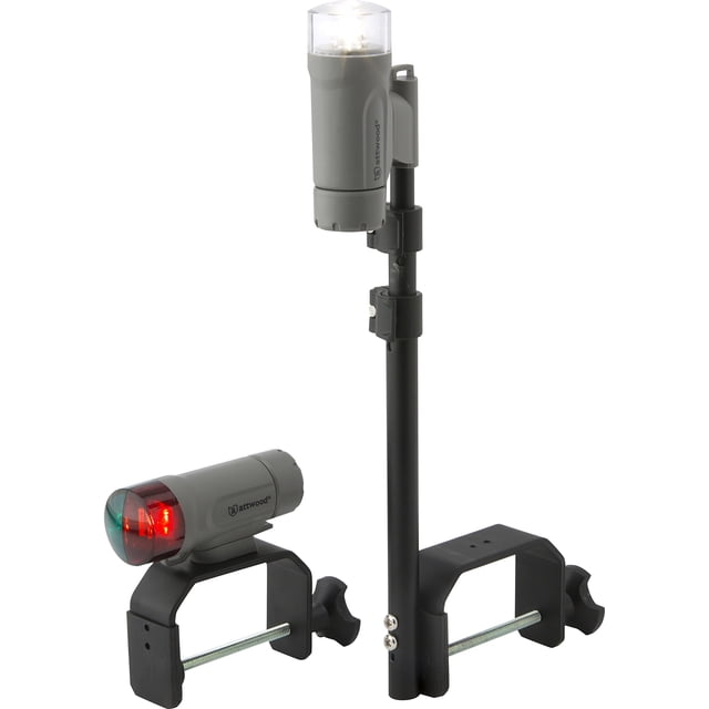 Kit de luces LED portátiles resistentes al agua con pinza Attwood
