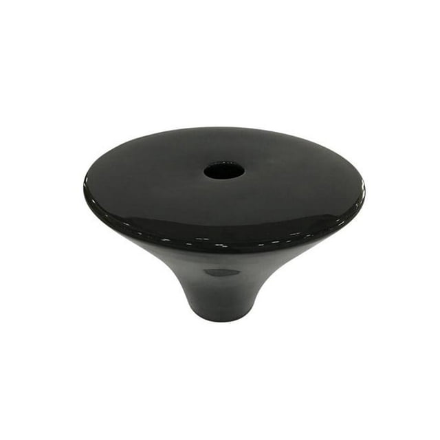 Contemporary Conical Ceramic Vase, Black