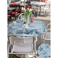 thumbnail image 5 of Outdoor Tablecloth with Umbrella Hole for Patio/Picnic/Party/Camping, Navy Blue Starfish Waterproof Table Cloth Round Cover Washable, Coastal Ocean Summer Sea Nautical (Dia 54"), 5 of 8
