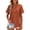 Brown, variant on Women Button Down Shirt Short Sleeve Cotton Blouses Collared Button Up Summer Beach Vacation Tops