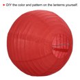 thumbnail image 4 of Uxcell 16 Inch Folding Hanging Wedding Home Party Paper Lanterns 6 Colors 6 Pack, 4 of 7