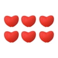 thumbnail image 4 of 6 tapones de silicona para agujas de tejer con forma de corazón, con agujero de 3 mm. Rojo, 4 of 9