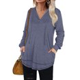 thumbnail image 3 of ADREAMLY Women's Hoodie Long Sleeve Pullover Hooded Sweatshirt with Pocket, 3 of 8