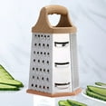 thumbnail image 6 of SSZMDLB under $5 2Pcs Vegetable Chopper, Vegetable Chopper, Multifunctional Kitchen Gadget, Stainless Steel Peeler Slicer Dicer, Food Processor for Fruits Vegetables with Non-Slip Base, 6 of 9