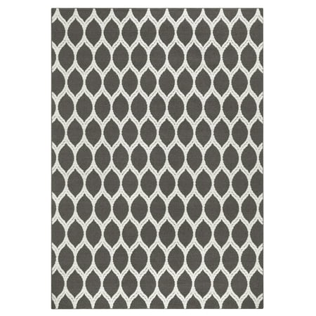 Mainstays Sheridan Ogee High Low Loop Textured Area Rug or (Best Type Of Rug For High Traffic Areas)