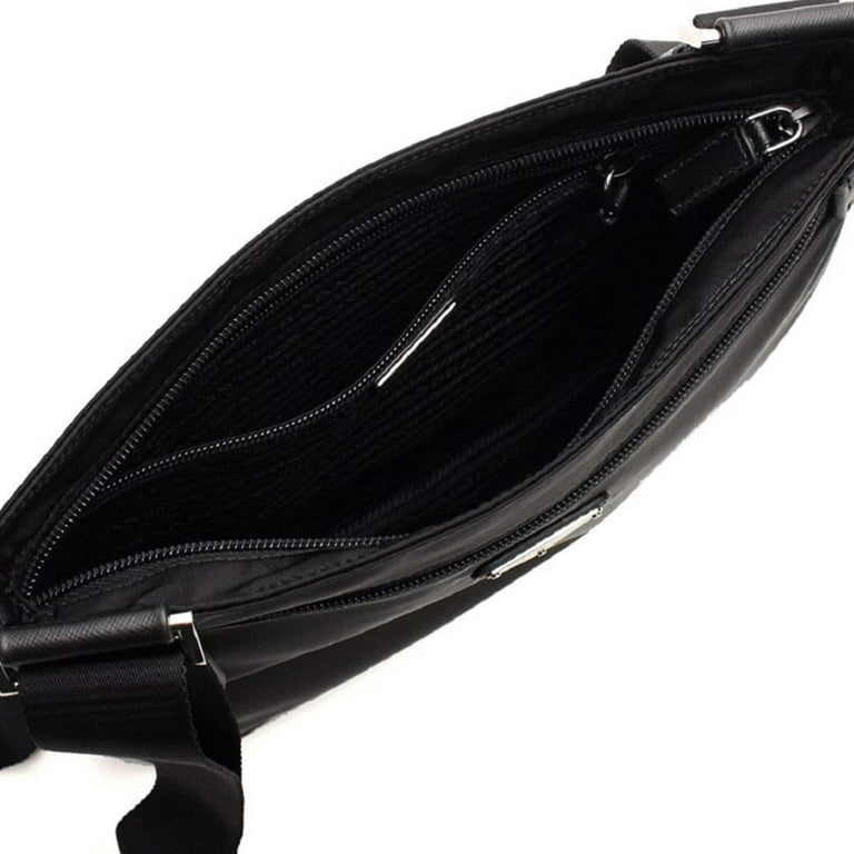 ショルダーバッグ・ポシェット PRADA Women Messenger Bags 1BH204V2PNZV F0632 BLACK Prada Tessuto Saffiano Black Messenger Bag Cross Body 2VH563