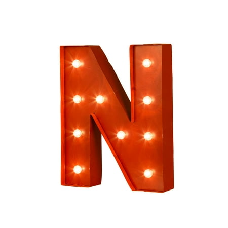 Glitzhome 12 05 H Vintage Red Marquee Led Lighted Letter N Light Up Sign Battery Operated Glitzhome 12 05 H Vintage Red Marquee Led Lighted Letter N Light Up Sign Battery Operated