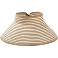 thumbnail image 1 of Women’s Summer Foldable Straw Sun Visor w/Cute Bowtie Comfortable Beach Cap, 1 of 5