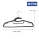 thumbnail image 2 of COSMOBETTY 10Ud Hangers Negros Para Ropa Resistentes Antideslizantes Y De Espacio, 2 of 5