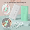 thumbnail image 2 of ACDANC Portable Dental Floss Picks Dispenser 2Box,Travel Floss Storage Case with Adult Toothpicks Flosser Sticks 80 Count,Portable Floss Case for Oral Care Teeth Cleaning Tool(White), 2 of 7
