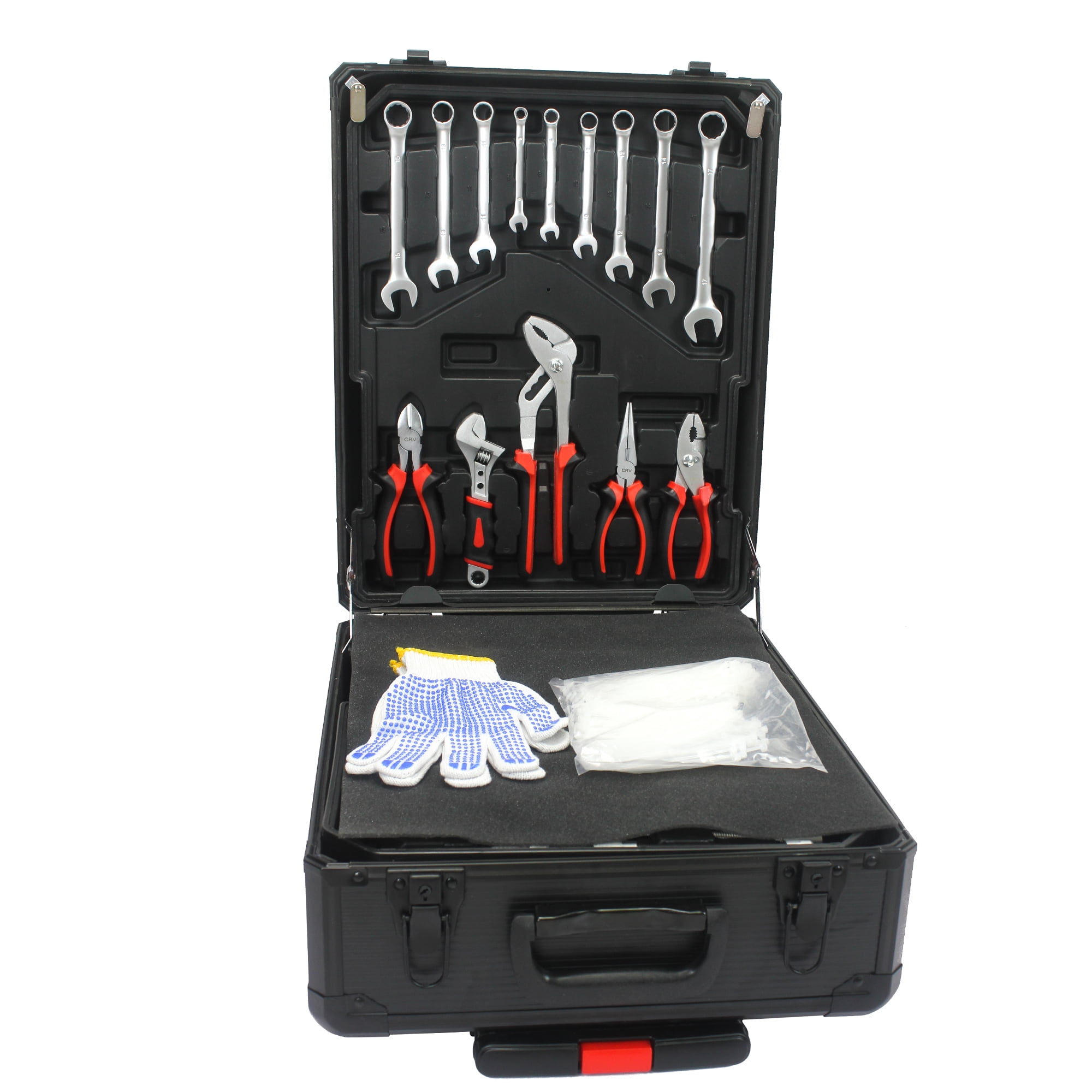 Tool Set - Seizeen 899 Pieces Professional Mechanics Hand Tool Set, Mobile Tool box on Wheels W/Ratchets&Socket, Screwdriver, Tongs, Black 4-layer Tool Set - Seizeen 899 Pieces Professional Mechanics Hand Tool Set, Mobile Tool box on Wheels W/Ratchets&Socket, Screwdriver, Tongs, Black 4-layer