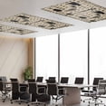 thumbnail image 3 of 1 Pack Retro Farm Fluorescent Light Covers for Ceiling Lights Animal Cow Pig Chicken Country Brown Black Mottled Magnetic Ceiling Light Covers Overhead Light Filters for Office Classroom Home, 3 of 9