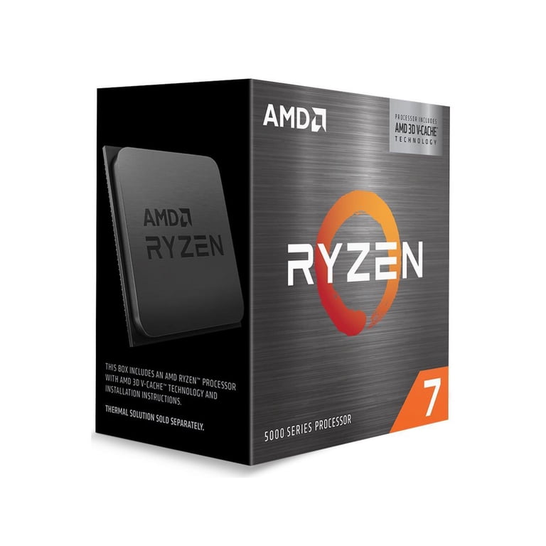 AMD Ryzen 7 5800X3D 8-Core 3.4 GHz Gaming CPU, Socket AM4, 105W