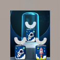 thumbnail image 4 of Cepillo de dientes eléctrico sónico de 360 grados para niños, cepillo de dientes automático en forma de U, cargador USB para niños y adultos, cabezal de silicona, luz azul, 4 of 5