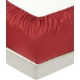 thumbnail image 5 of Chezmoi Collection 6-Piece Burgundy Sheet Set King - Extra Soft Breathable Brushed Microfiber Bed Sheets with 15" Deep Pocket & 4 Pillowcases, 5 of 5