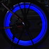 AGPtek Waterproof 6Pcs Bike Bicycle Cycling Sopke Silicone LED Light - Blue