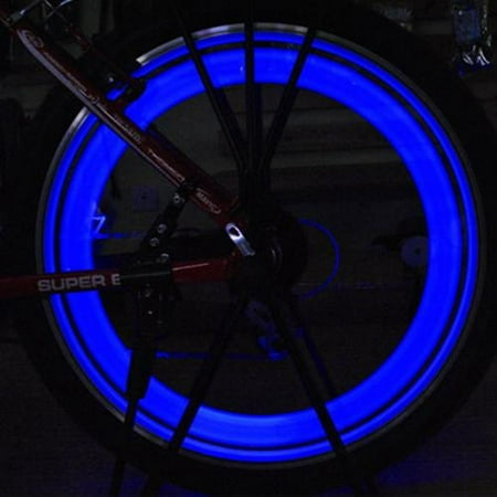 AGPtek Waterproof 6Pcs Bike Bicycle Cycling Sopke Silicone LED Light -