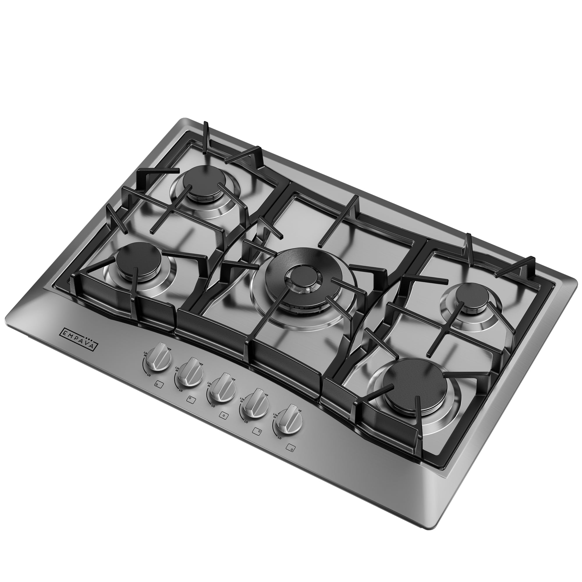 Empava 30 in. Gas Stove Cooktop with 5 Sealed Burners in Stainless Steel