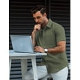 thumbnail image 3 of COOFANDY Mens Short Sleeve Dress Shirts Casual Untucked Shirt Summer Button Down Shirts, 3 of 6
