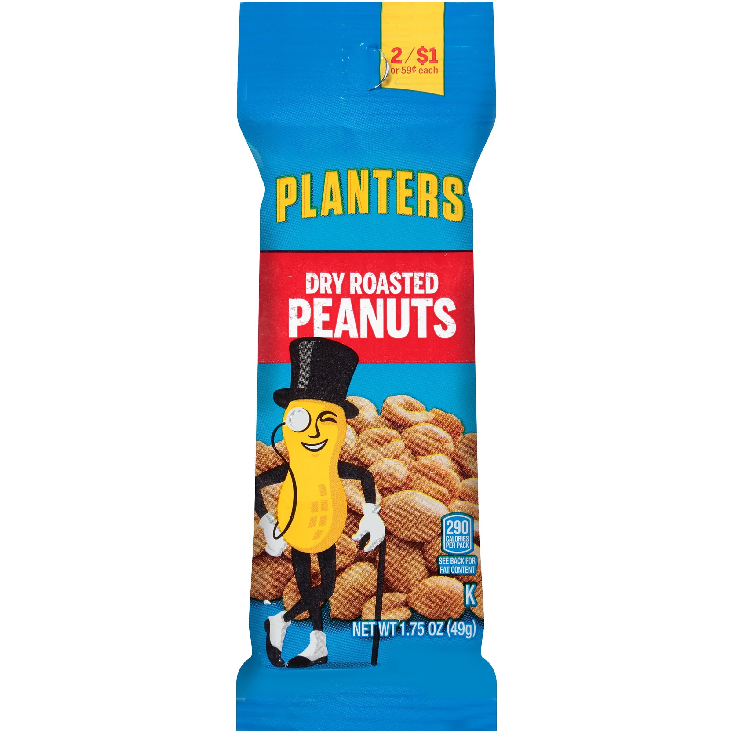 Planters Dry Roasted Peanuts 1.75 oz Bag