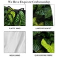thumbnail image 4 of luoweisi Men's Beach Shorts Quick Dry Swim Trunks with Mesh Lining Tropical Leaves S, 4 of 5
