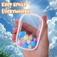 thumbnail image 4 of 2PCS 3.5inch Clear Figure Display Bag with Keychain for Mini Baby, Blind Box Display Case, Great Carrying Case Gift for Mini Figure/Doll Collectors, 4 of 6