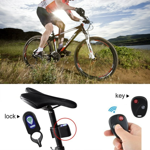 Loewten Alarme à distance de vélo, cycle de verrouillage d'alarme de vélo  antivol pour atelier de réparation pour l'extérieur 