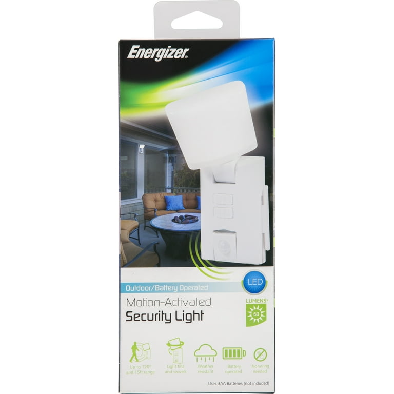 Energizer LED Motion Activated Indoor/Outdoor Path Light, White