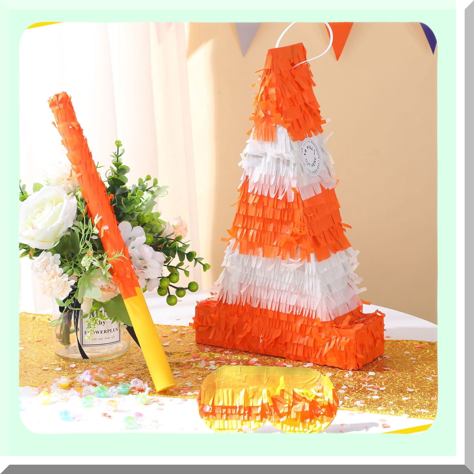 Piñata Thème Circulation - Décoration De Fête Pour Enfants - 33x28 Cm - Facile à Accrocher, Amusant Pour Anniversaires