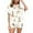 White, variant on Women's Easter Pajamas 1PC Short Sleeve Top and 1PC Shorts Cute Festive Bunny Print Pj Set Soft Comfort Loungewear Sleepwear for Ladies Multiple Colors Size Small-3XL