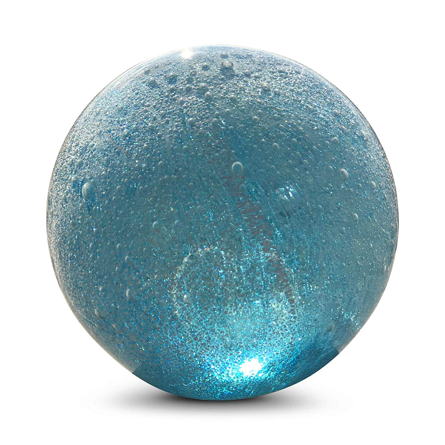 Bubble Fusion Ball Paperweight, Palest Blue, Effervescent Effect