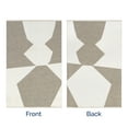 thumbnail image 2 of nuLOOM Nura SuperiorWash Abstract Reversible Machine Washable Fringe Area Rug, 4' x 6', Nura Beige, 2 of 12