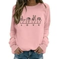 thumbnail image 4 of Wovix Valentines Shirts Women Love Sign Tops Hand Language Graphic Tee Long Sleeve Crewneck Pullover Slouchy Tops Daily, 4 of 4