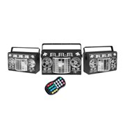 Party Lights DJ Disco Ball Light 5-in-1 Laser Strobe Projection Light DMX Control Sound Activation and Remote Control Live Performance Family Gathering, Club, bar, Karaoke, Birthday Holiday Carnival