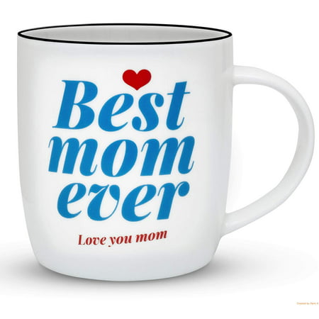 Gifffted Mom Mug, Gifts For Mom, Christmas Gift For Best Mom Ever, Mother's Day Gift, 13 Ounce Coffee Mug, Ceramic