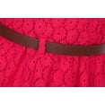 thumbnail image 6 of Richie House Girls' Sweet Lace Sleeveless Dress with Belt RH2588, 6 of 7