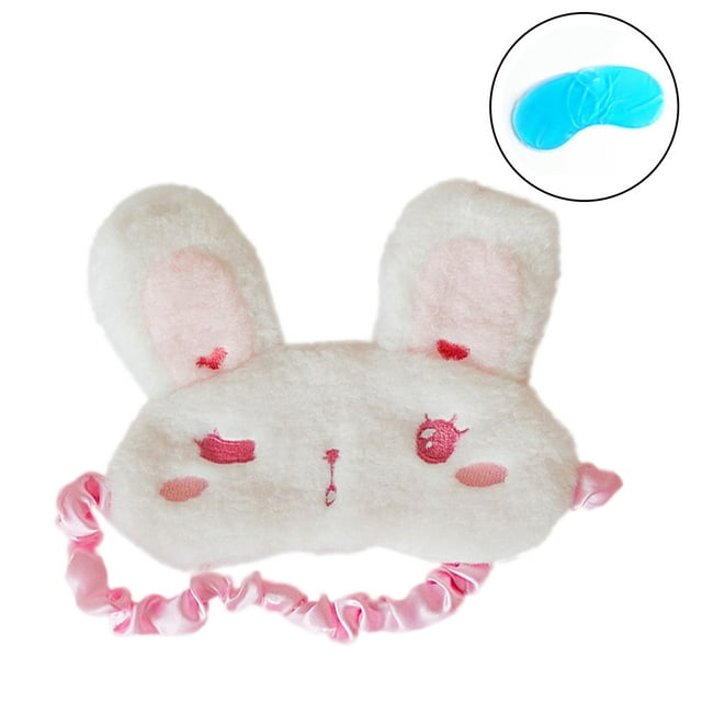 Eye Mask Cartoon Rabbit Design Sleep Mask Blindfold Eye Mask with Ice Pack