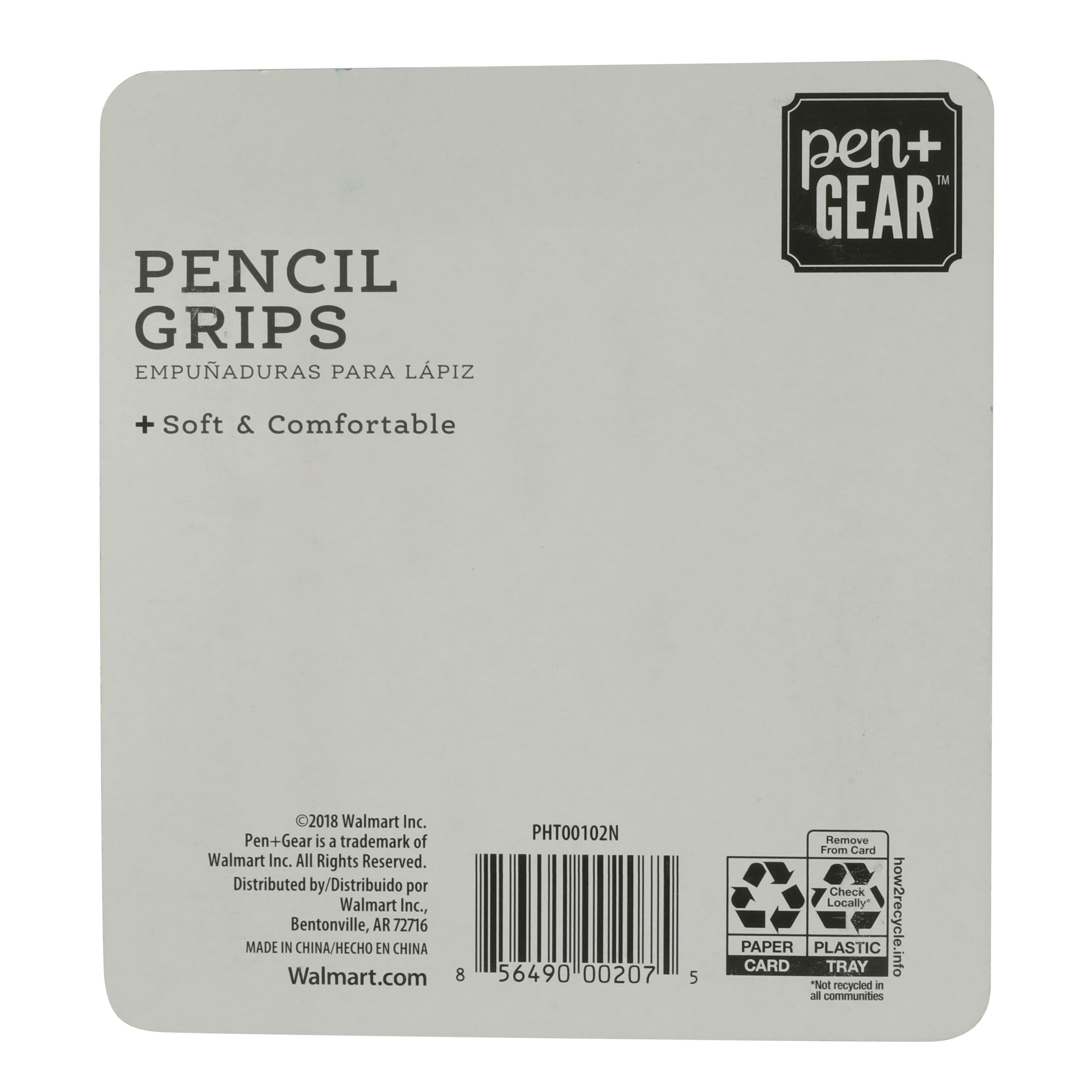 Pen+Gear Soft Pencil Grips, Assorted Colors, 20 Count