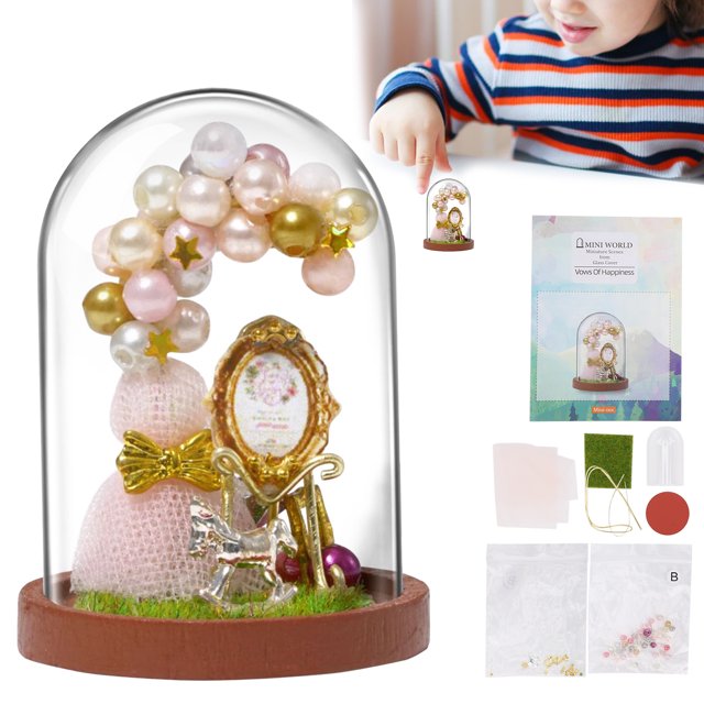 Muebles de Casa de Muñecas de Bricolaje, Casa de Muñecas no Tóxica única Duradera para Regalos para Niñas Para El Día de Acción de Gracias para Navidad para Niños