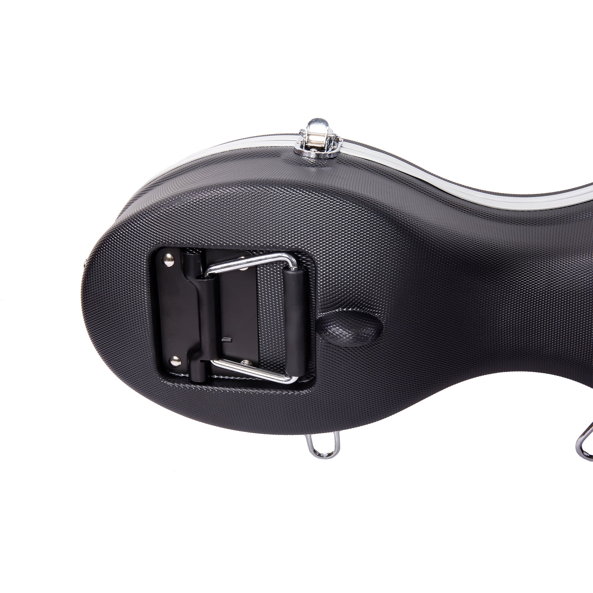 Crossrock CRA860CEFBK ABS Molded Cello Case with Wheels in Black- For Both 4/4 Size and 3/4 Size