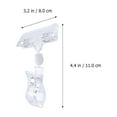 thumbnail image 3 of OULII 5Pcs Transparent Plastic Label Clip for Clothing Tag Vertical Shake Design for Retail Stores, 3 of 4