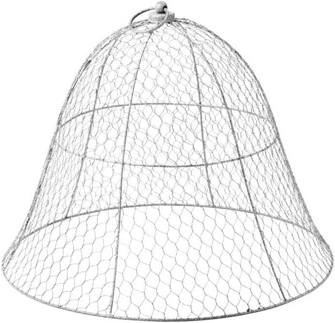 Sturdy Chicken Wire Cloche Plant Protector & Cover | Sturdy Metal Cage Garden Protection for Your Plants and Seedlings | No Assembly Required - 16" in Diameter x 12-1/2" H