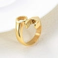 thumbnail image 4 of Wrench Shape Cremation Rings - Holder Ashes for Pet/Human Stainless Steel Keepsake Ashes Jewelry Memorial Urn Ring for Men Women NO.6-NO.9, 4 of 6