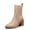 NUDE, variant on Women's Pointed Toe Chelsea Ankle Booties with Chunky Heel