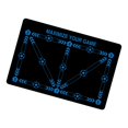 thumbnail image 4 of DYNWAVECA Football Footstep Training Mat Anti Slip Lightweight Portable Multiuse Accessories Soccer Footwork Training Mat for Household Black Blue, 4 of 10