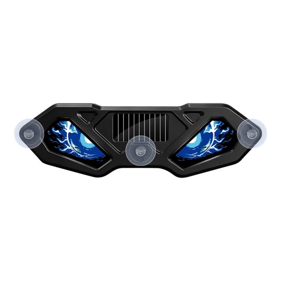 Solar Eye LED Car Window Light Wireless Cup Holder Windshield Lamp Vibration Sensor USB Powered Dynamic Warning Light for SUV