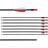 CUPID 31" Training Arrows-Archery Practice Target Arrows with Durable Shaft Blunt Tip for Kids Youth or Beginners on Recurve Bow Long Bow 12pcs arrows Red