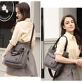 thumbnail image 5 of Sunyuer Canvas Tote Bag for Women, Crossbody Bag Handbag with Zipper Shoulder Bag for Shopping Travel Work, 5 of 5